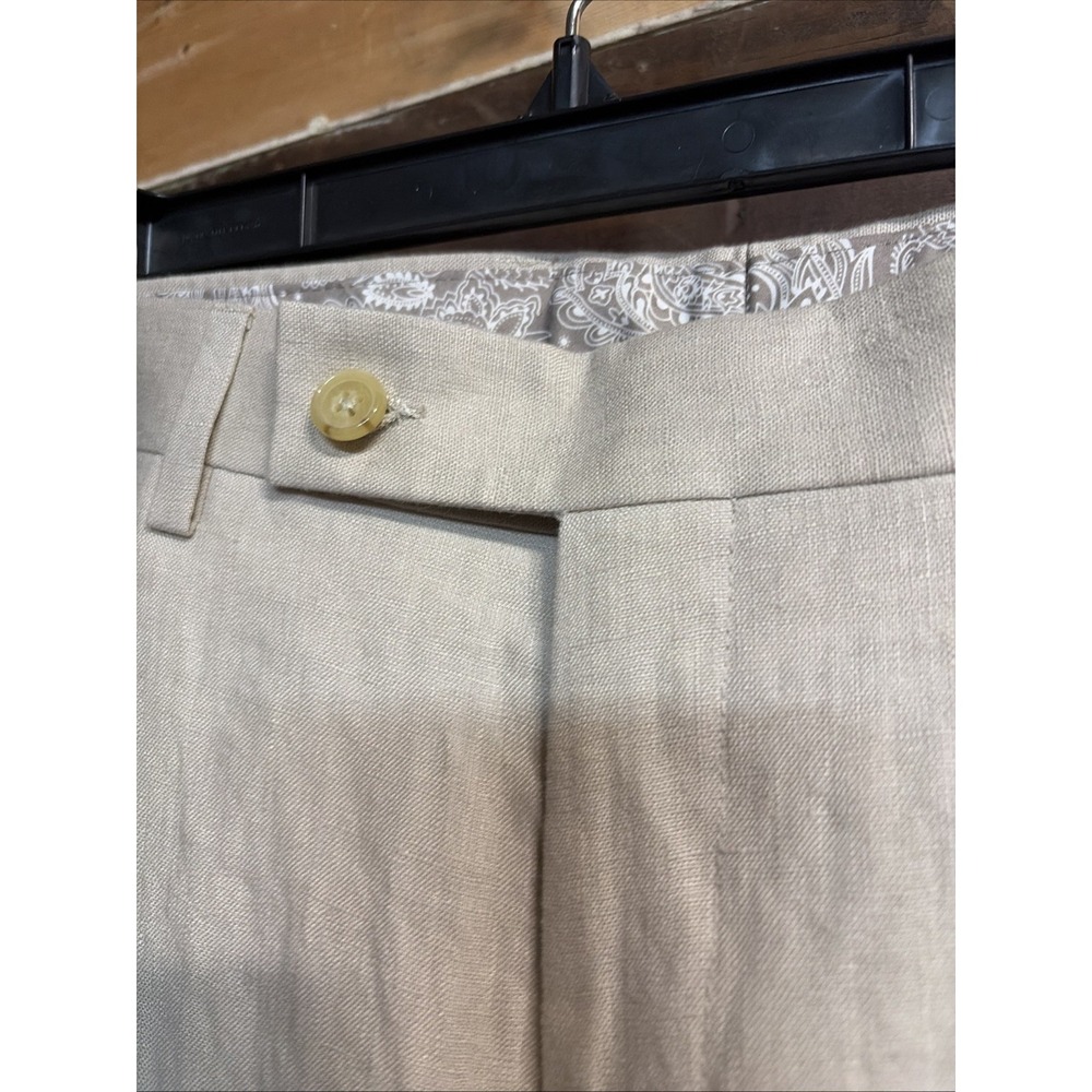 Lauren Ralph Lauren Mens Neville Straight 100% Linen Dress Pants 35X30 - Picture 11 of 12